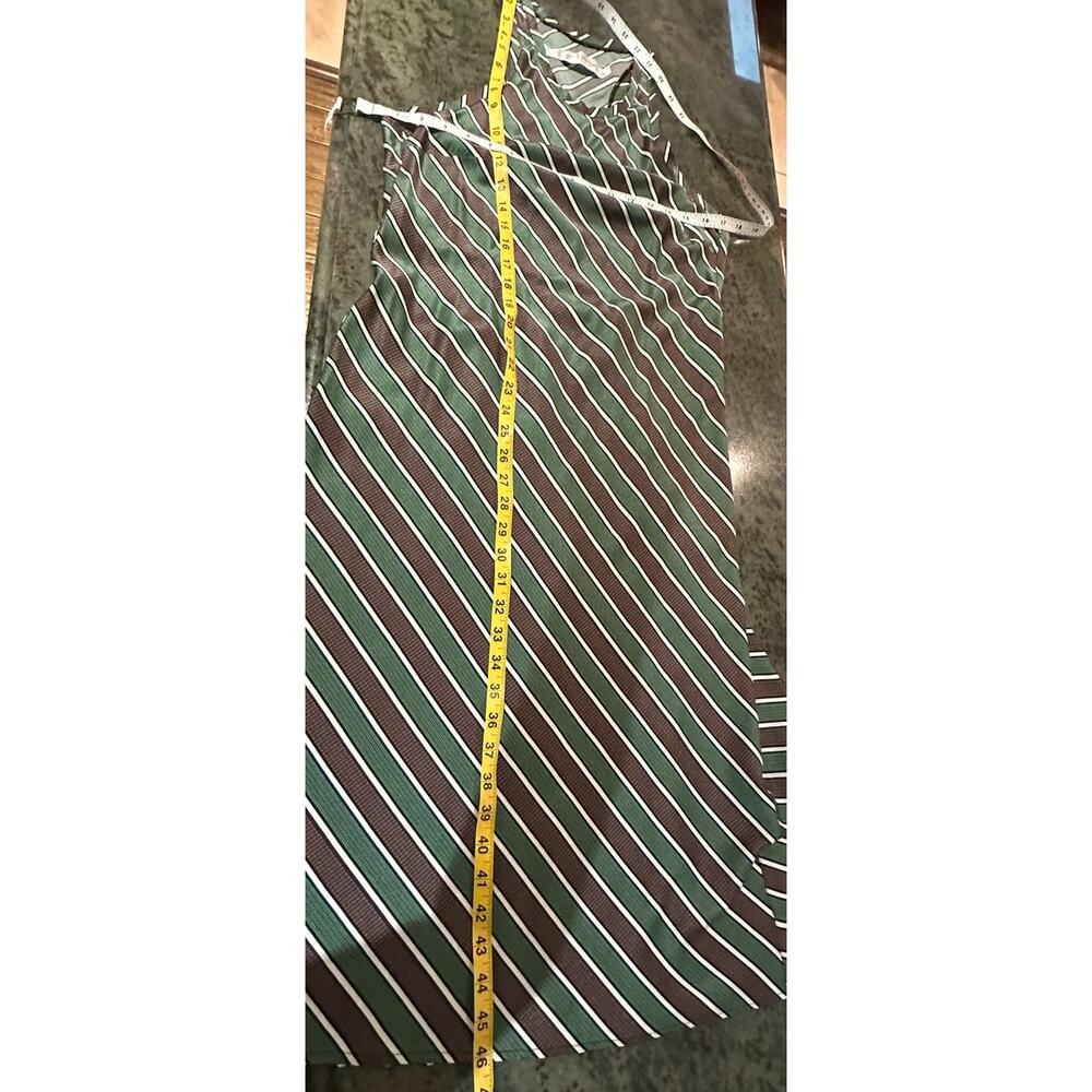 Raquel Allegra Striped Silk Racerback Maxi Dress Sleeveless A-Line Size 0 - Picture 6 of 8